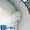 Didtek Butt Welded End WCB One Piece Shaft Worm Gear Operate Butterfly Valve